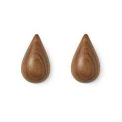 Normann Copenhagen Dropit Knob 2-pack Walnut