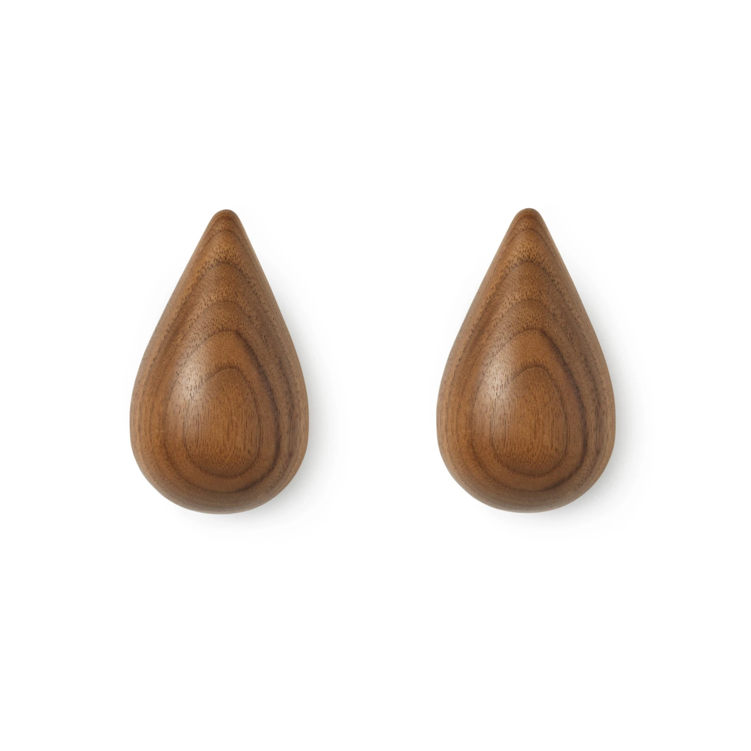 Normann Copenhagen Dropit Knob 2-pack Walnut 3 Normann Copenhagen Dropit Knob 2-pack Walnut