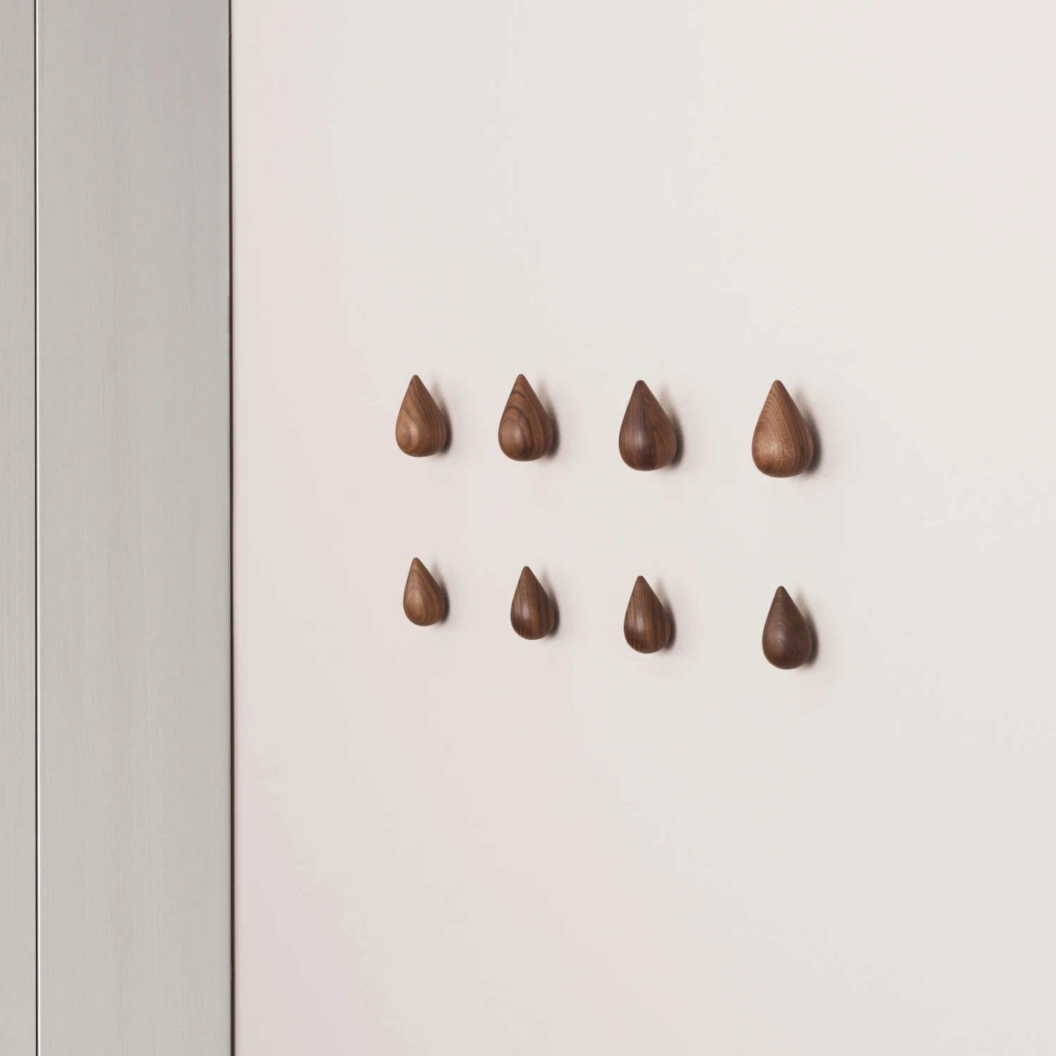 Normann Copenhagen Dropit Knob 2-pack Walnut 5 Normann Copenhagen Dropit Knob 2-pack Walnut - Image 3